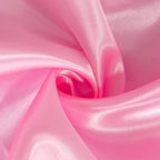 Satin 132" Round Tablecloth Pink - Stylish Seamless Table Cover - Bell Racket Store