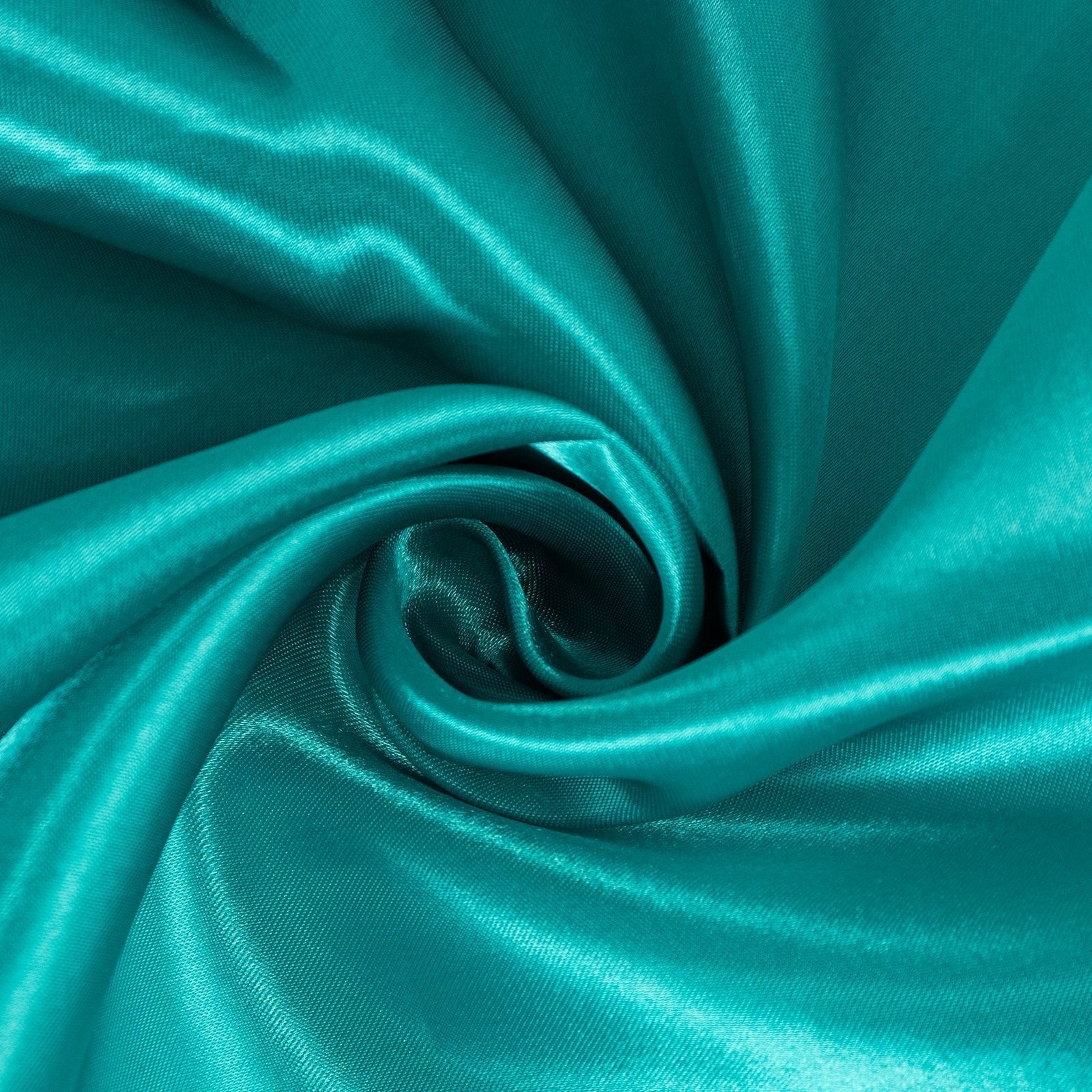 Satin 132" Round Tablecloth Turquoise - Stylish Seamless Table Cover - Bell Racket Store