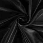 Satin 14ft Table Skirt Black Pleated Double Drape Design - Soft & Graceful for Events - Bell Racket Store