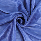 Satin 14ft Table Skirt Navy Blue - Pleated Double Drape Table Cover - Bell Racket Store