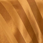Satin 72"x72" Table Overlay Square Tablecloth Gold - Stripe Table Topper - Bell Racket Store