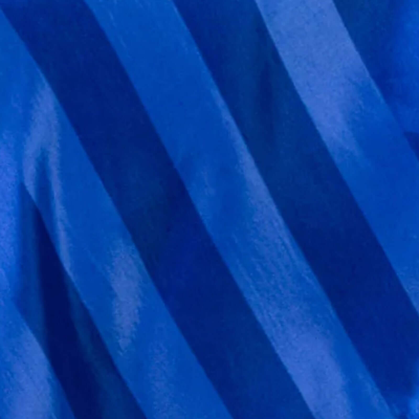 Satin 72"x72" Table Overlay Square Tablecloth Royal Blue - Stripe Table Topper - Bell Racket Store