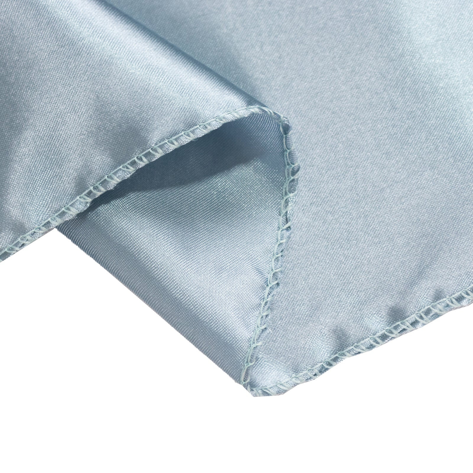 Satin 90"x90" Table Overlay Square Tablecloth Dusty Blue - Smooth Finish Table Topper - Bell Racket Store