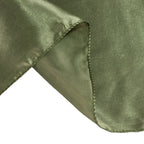 Satin 90"x90" Table Overlay Square Tablecloth Dusty Sage Green - Smooth Finish Table Topper - Bell Racket Store