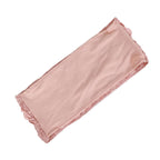 5 Pack Satin Spandex Chair Sashes Dusty Rose - Rosette Design Stretch Chair Bands 6"x14"