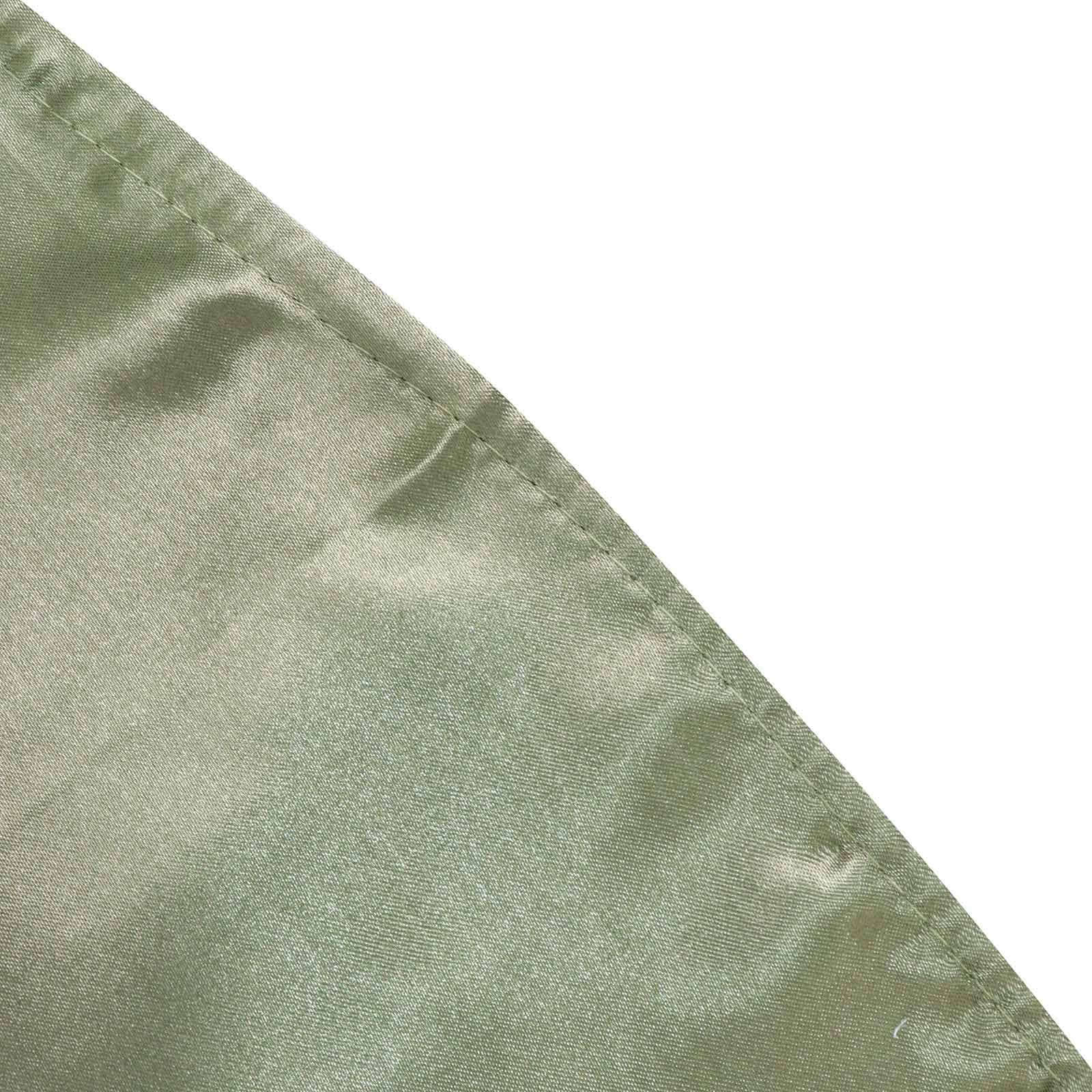Satin 60"x60" Table Overlay Square Tablecloth Dusty Sage Green - Smooth Silky Touch Table Cover