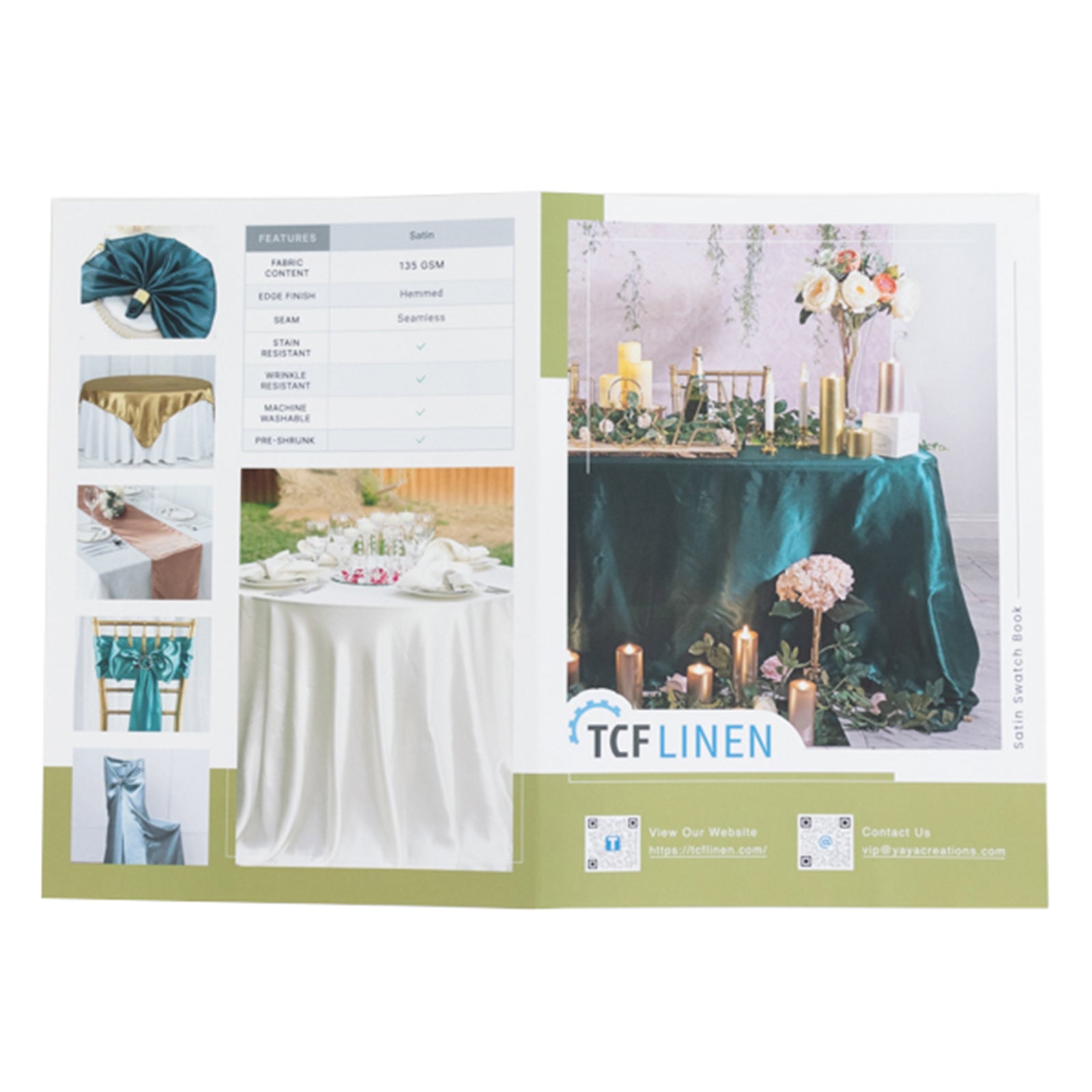 Satin Fabric Sample Book - 34 Colors, High - Quality Swatches for Upholstery, Sewing and Craft Projects - Bell Racket Store