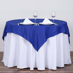 Polyester Square 54"x54" Tablecloth Royal Blue - Wrinkle-Resistant & Durable Table Cover