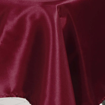 Satin Rectangular 60"x102" Tablecloth Burgundy - Smooth and Lustrous Table Cover - NestOCart