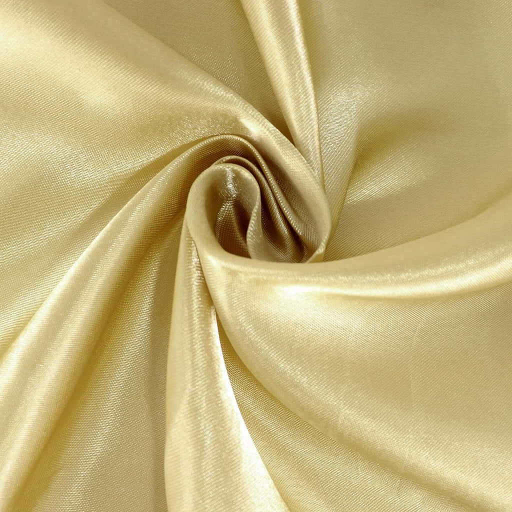 Satin Rectangular 60"x102" Tablecloth Champagne - Smooth and Lustrous Table Cover - Bell Racket Store