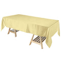 Satin Rectangular 60"x102" Tablecloth Champagne - Smooth and Lustrous Table Cover - Bell Racket Store