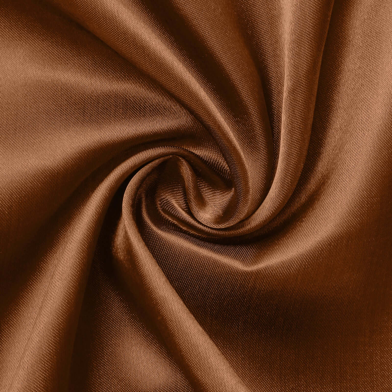 Satin Rectangular 60"x102" Tablecloth Cinnamon Brown - Smooth and Lustrous Table Cover - Bell Racket Store