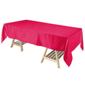 Satin Rectangular 60"x102" Tablecloth Fuchsia - Smooth and Lustrous Table Cover