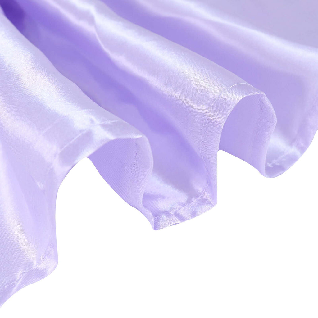 Satin Rectangular 60"x102" Tablecloth Lavender Lilac - Smooth and Lustrous Table Cover - Bell Racket Store