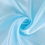 Satin Rectangular 60"x102" Tablecloth Light Blue - Smooth and Lustrous Table Cover - Bell Racket Store