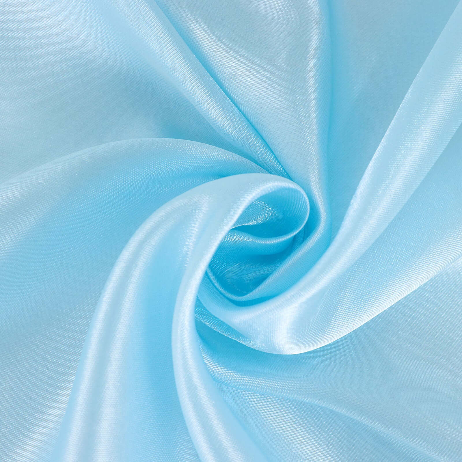 Satin Rectangular 60"x102" Tablecloth Light Blue - Smooth and Lustrous Table Cover - Bell Racket Store