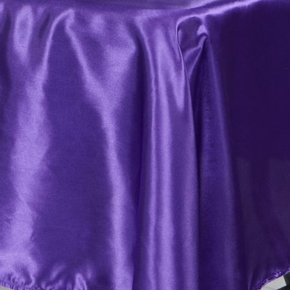 Satin Rectangular 60"x102" Tablecloth Purple - Smooth and Lustrous Table Cover - NestOCart