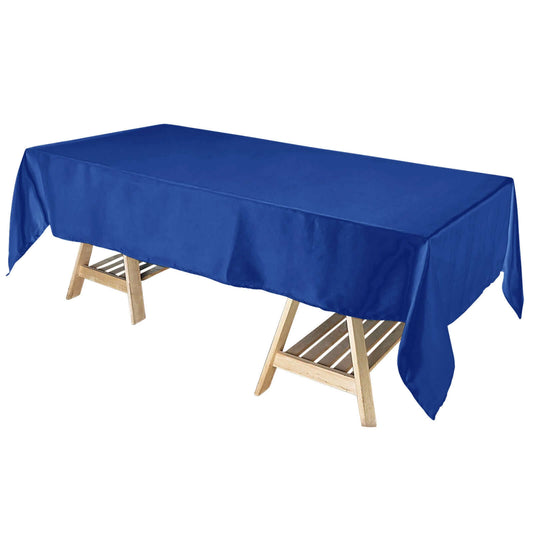 Satin Rectangular 60"x102" Tablecloth Royal Blue - Smooth and Lustrous Table Cover - NestOCart