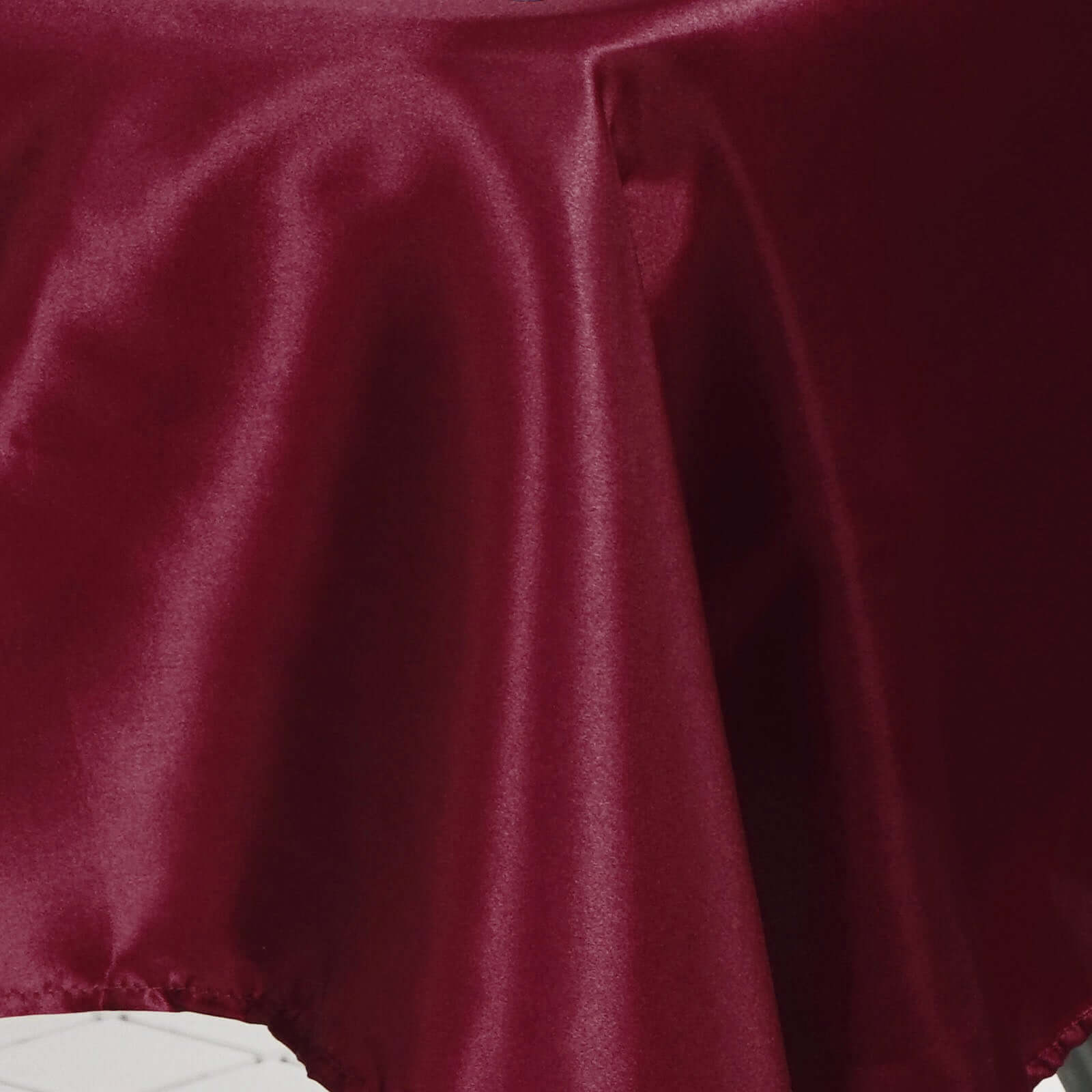 Satin Rectangular 60"x126" Tablecloth Burgundy - Smooth and Lustrous Table Cover - NestOCart