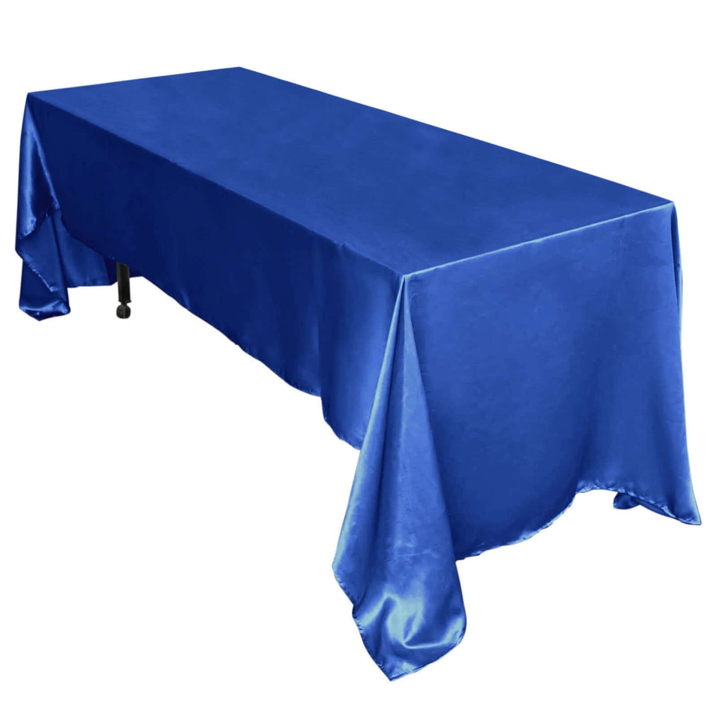 Satin Rectangular 60"x126" Tablecloth Royal Blue - Smooth and Lustrous Table Cover - NestOCart