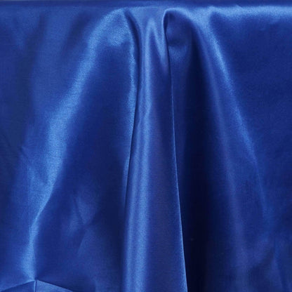 Satin Rectangular 60"x126" Tablecloth Royal Blue - Smooth and Lustrous Table Cover - NestOCart