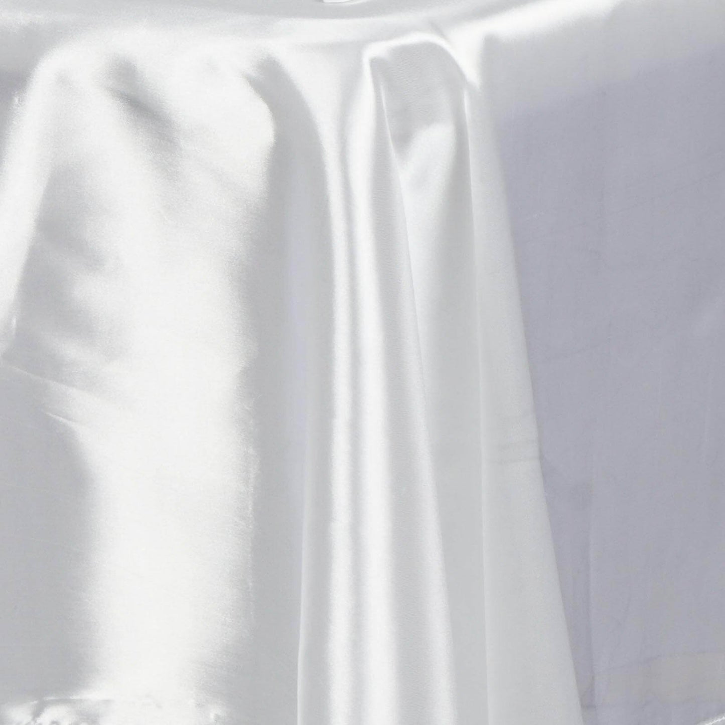Satin Rectangular 60"x126" Tablecloth White - Smooth and Lustrous Finish for Weddings and Parties - NestOCart