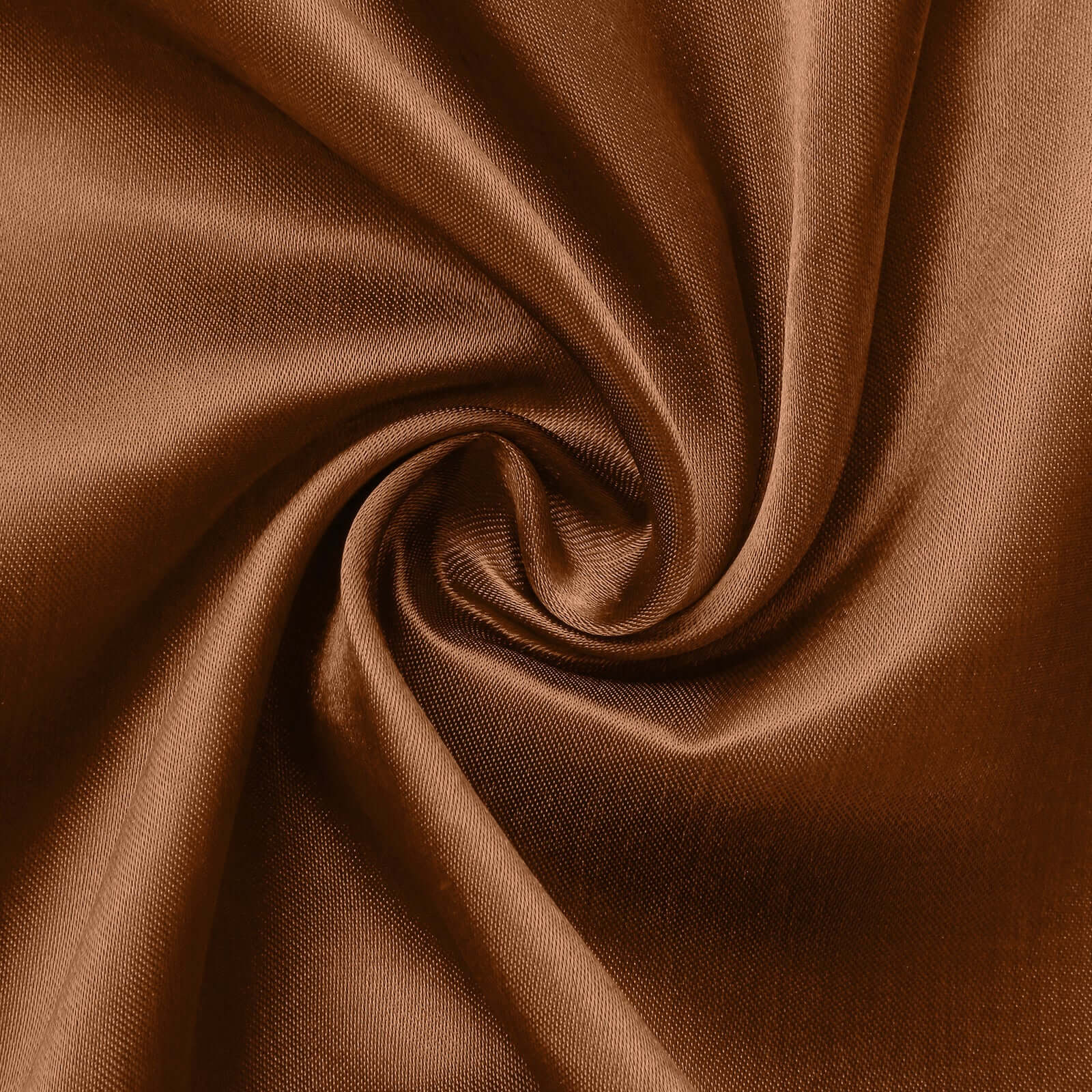 Satin Rectangular 90"x132" Tablecloth Cinnamon Brown - Seamless Table Cover - Bell Racket Store