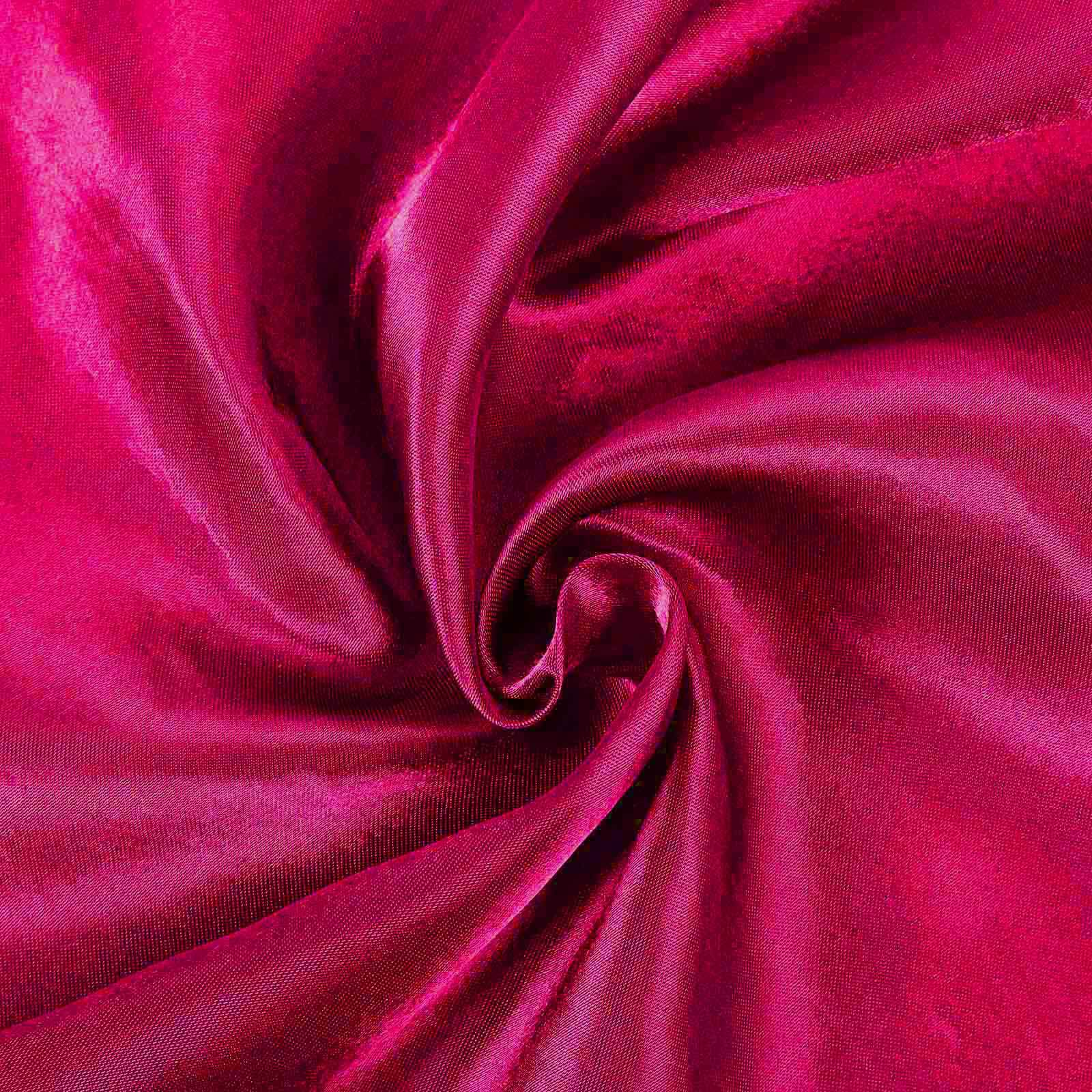 Satin Rectangular 90"x132" Tablecloth Fuchsia - Seamless Table Cover - NestOCart