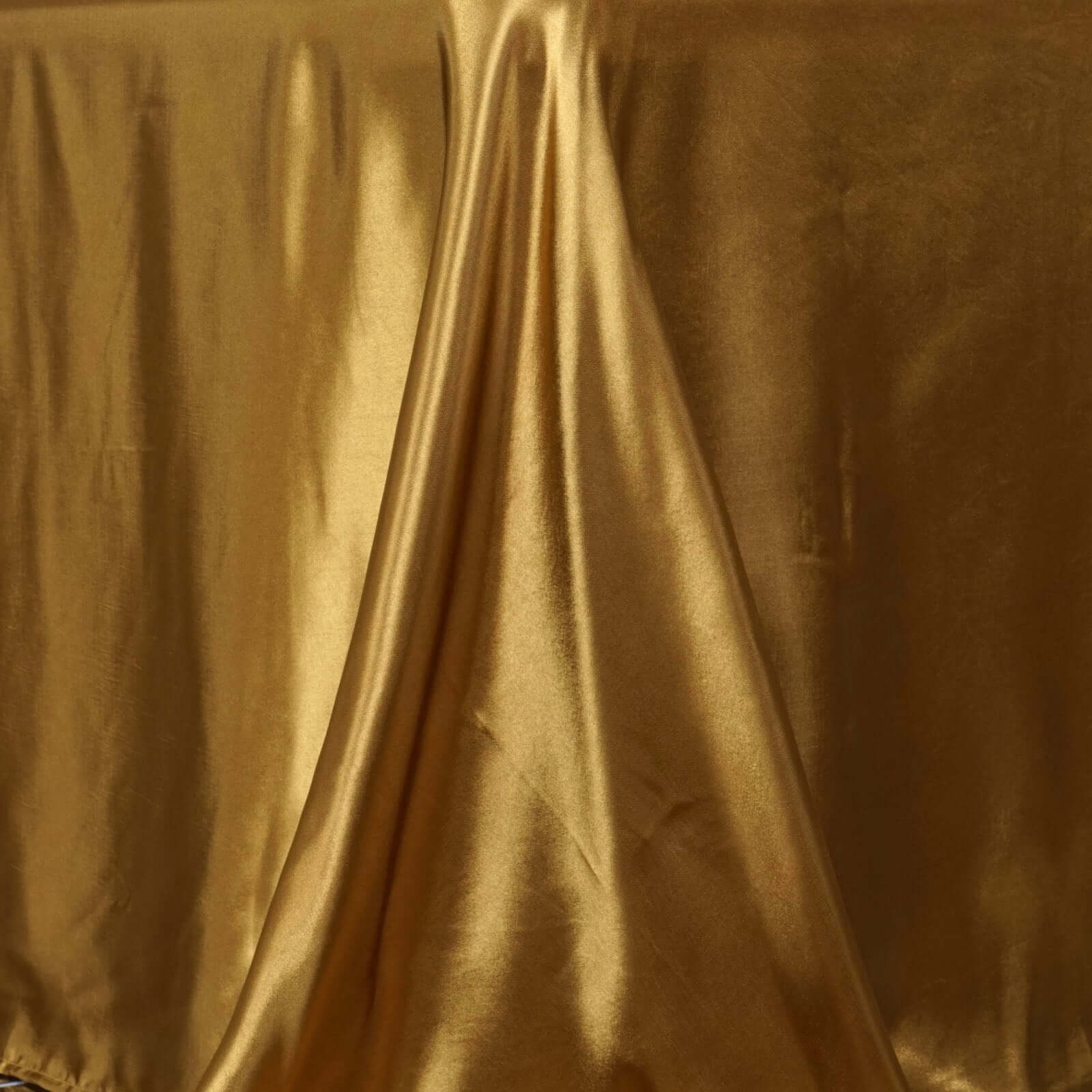 Satin Rectangular 90"x132" Tablecloth Gold - Seamless Stylish Table Cover for Weddings and Parties - NestOCart