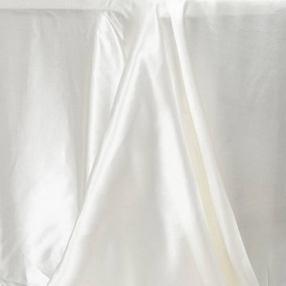 Satin Rectangular 90"x132" Tablecloth Ivory - Seamless Table Cover - NestOCart