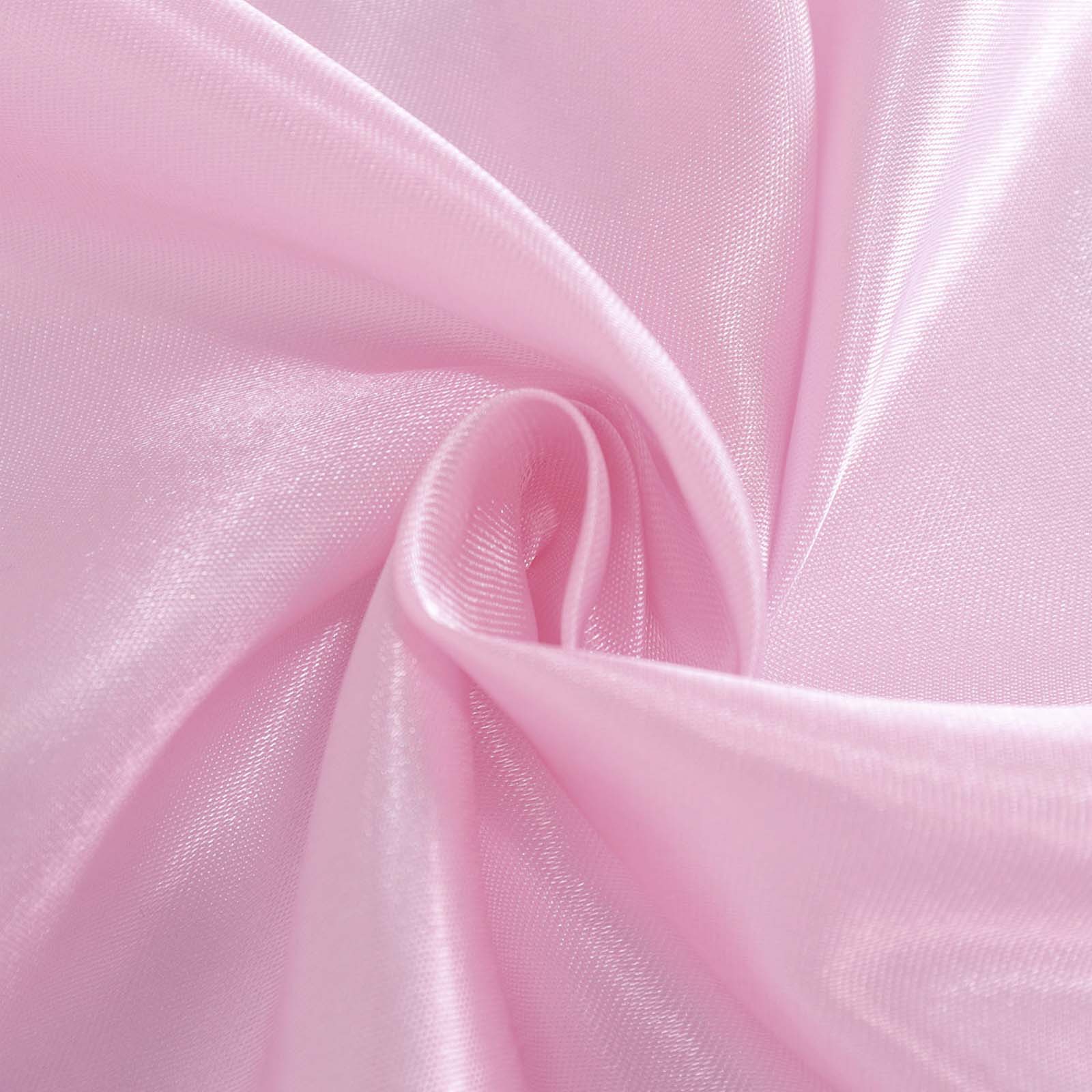 Satin Rectangular 90"x132" Tablecloth Pink - Seamless Table Cover - Bell Racket Store