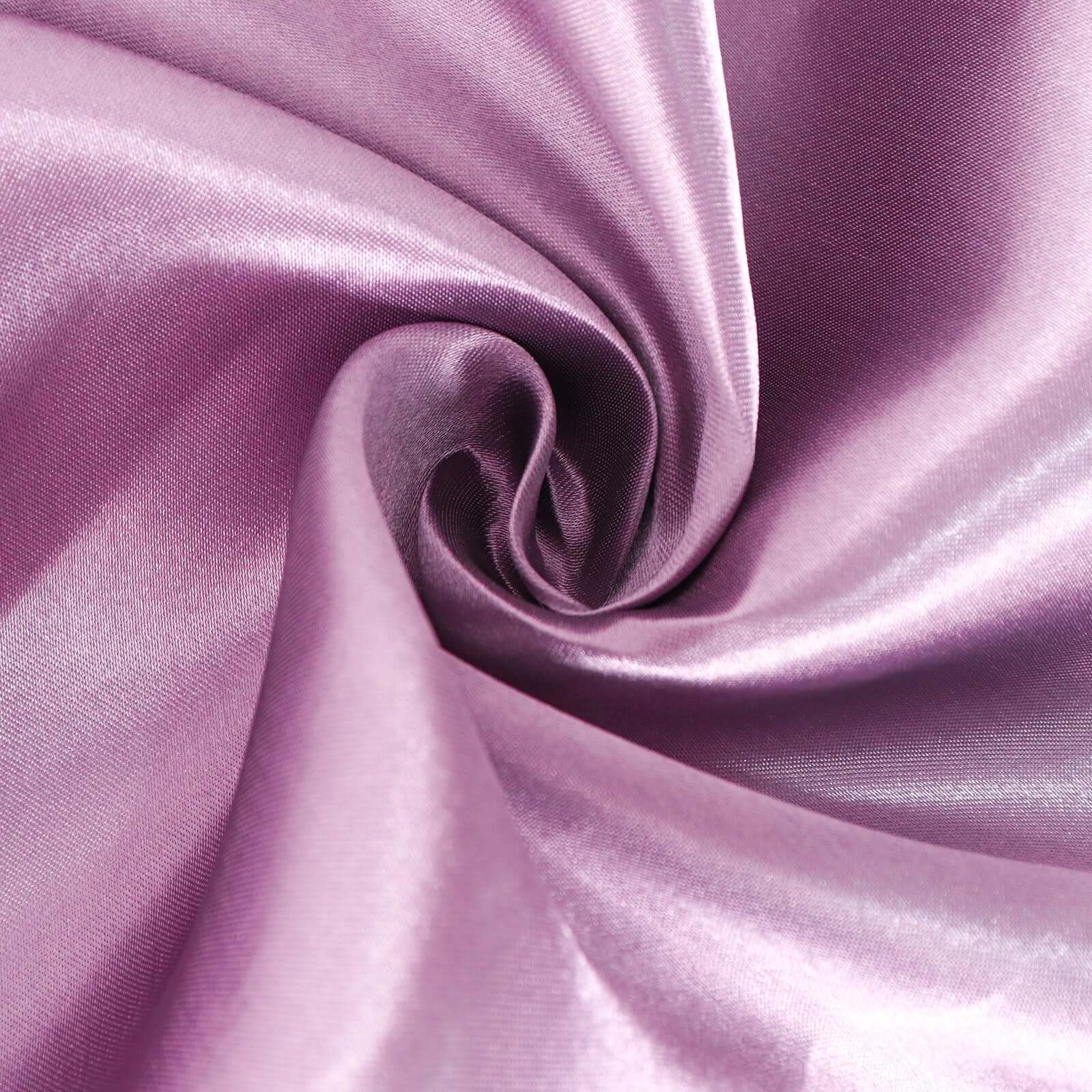 Satin Rectangular 90"x132" Tablecloth Violet Amethyst - Seamless Table Cover - Bell Racket Store
