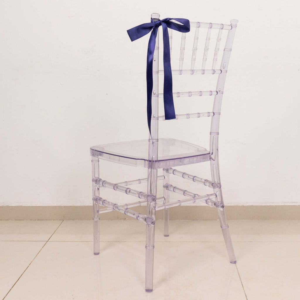 50 Yards 1.5" Navy Blue Single Face Decorative Satin Ribbon