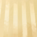 Satin Striped 90"x132" Rectangular Tablecloth Champagne - Seamless Silky Smooth Table Cover - Bell Racket Store