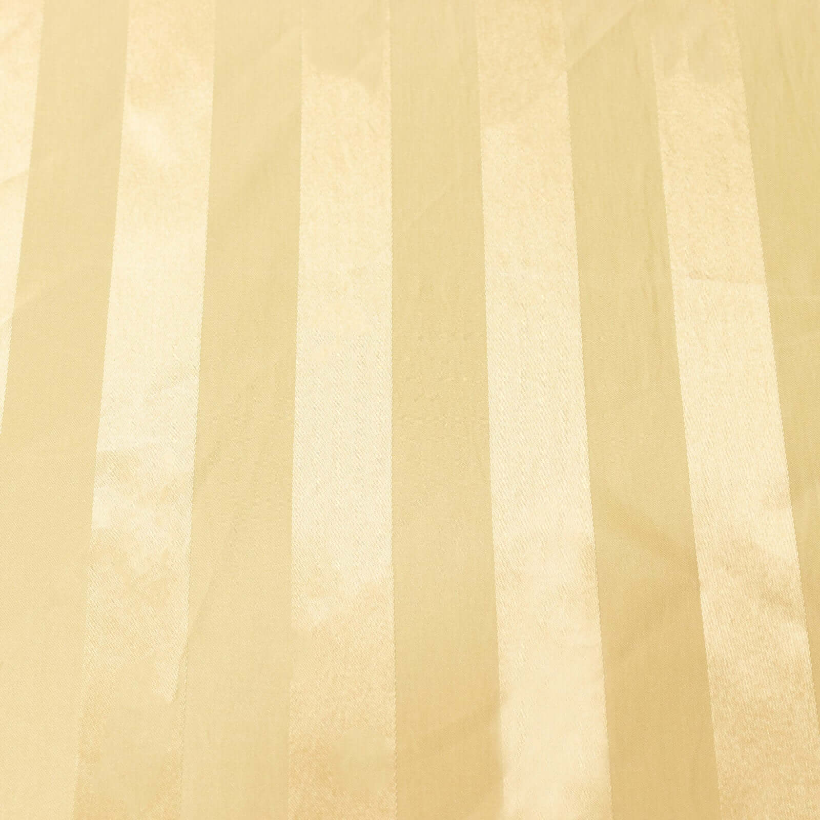 Satin Striped 90"x132" Rectangular Tablecloth Champagne - Seamless Silky Smooth Table Cover - Bell Racket Store