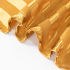 Satin Striped 90"x132" Rectangular Tablecloth Gold - Seamless Silky Smooth Table Cover - Bell Racket Store