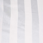 Satin Striped 90"x132" Rectangular Tablecloth White - Seamless Silky Smooth Wedding Decor - Bell Racket Store