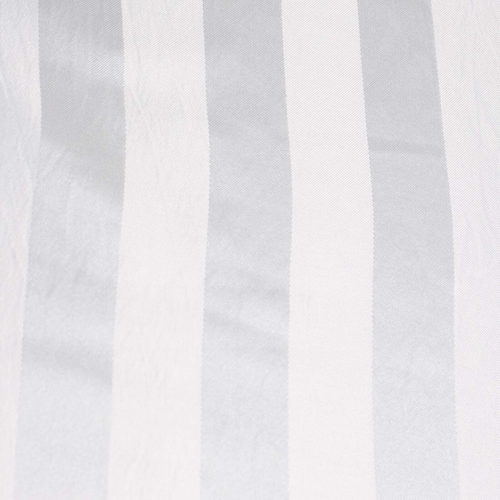 Satin Striped 90"x132" Rectangular Tablecloth White - Seamless Silky Smooth Wedding Decor - Bell Racket Store