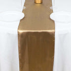 Satin 12"x108" Table Runner Taupe - Stylish Table Linen