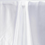 Satin Rectangular 72"x120" Tablecloth White - Smooth & Easy to Maintain Table Cover For Classy Weddings & Events