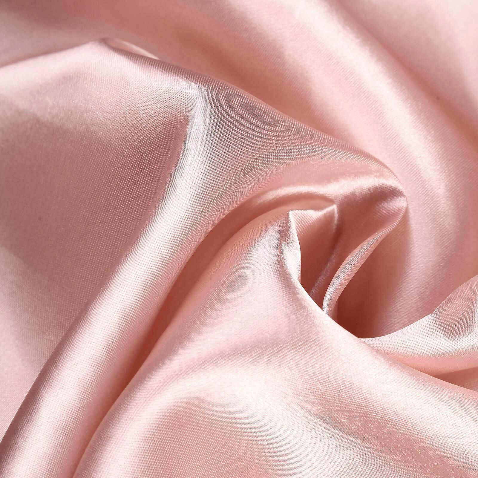 Satin Rectangular 60"x102" Tablecloth Dusty Rose - Smooth and Lustrous Table Cover