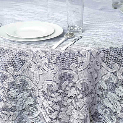 Lace 70" Round Tablecloth White - Premium Design for Intimate Table Settings