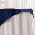 Scuba 54"x54" Table Overlay Square Tablecloth Navy Blue - Wrinkle Free & Stain Resistant Table Cover - Bell Racket Store