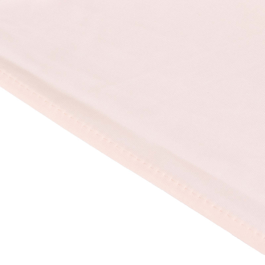 Scuba 70"x70" Table Overlay Square Tablecloth Blush - Wrinkle Free & Stain Resistant Table Cover - Bell Racket Store
