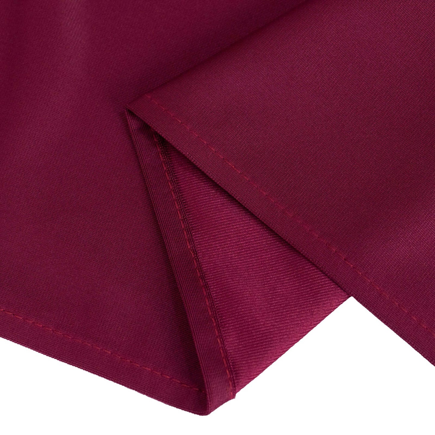 Scuba 70"x70" Table Overlay Square Tablecloth Burgundy - Wrinkle Free & Stain Resistant Table Cover - Bell Racket Store