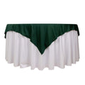 Scuba 70"x70" Table Overlay Square Tablecloth Hunter Emerald Green - Wrinkle Free & Stain Resistant Table Cover - Bell Racket Store