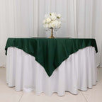 Scuba 70"x70" Table Overlay Square Tablecloth Hunter Emerald Green - Wrinkle Free & Stain Resistant Table Cover - Bell Racket Store