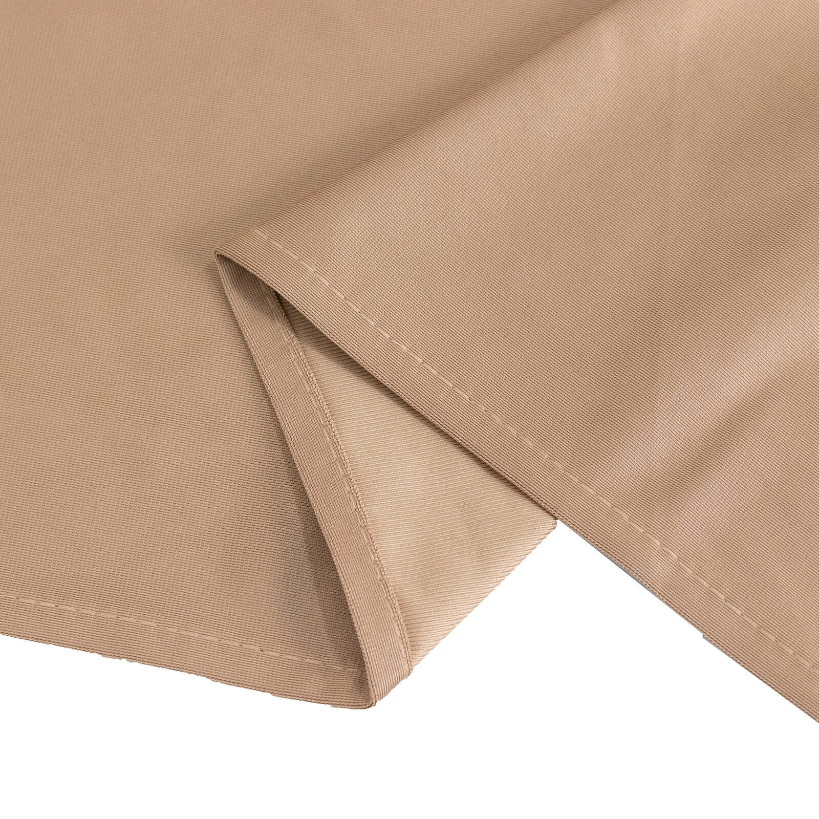 Scuba 70"x70" Table Overlay Square Tablecloth Nude - Wrinkle Free & Stain Resistant Table Cover - Bell Racket Store
