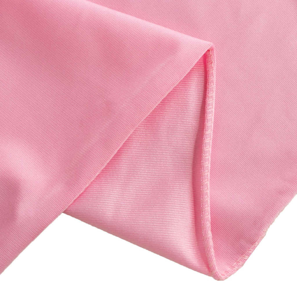 Scuba 70"x70" Table Overlay Square Tablecloth Pink - Wrinkle Free & Stain Resistant Table Cover - Bell Racket Store