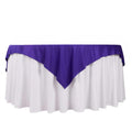 Scuba 70"x70" Table Overlay Square Tablecloth Purple - Wrinkle Free & Stain Resistant Table Cover - Bell Racket Store